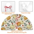 thumbnail image 4 of Sikiie Autumn Pumpkins Leaves 30-48 inches {designName} Print Christmas Tree Skirt Snowman Xmas Tree Skirt with Edge Christmas Decorations for Holiday Party36", 4 of 7