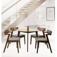 thumbnail image 6 of Kitchen Modern Wood Mandy Round Dining Table Medium Brown Finish, 6 of 8