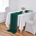 thumbnail image 7 of Dalrosia Chiffon Table Runner, 29x120 Inches Sheer Wedding Valentines Day Table Runners for Bridal & Baby Shower, Birthday Party Table Decorations, 7 of 7