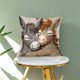 thumbnail image 5 of Tirar Almohadas Cubiertas de Cabeza de Caballo Bordado Funda de Almohada, 18 Pulgadas Blancas Cortas de Piel Almohadas Decorativas para la Cama para el Sofá Sala de Estar Decoración Del Hogar, 5 of 7