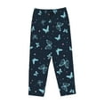 thumbnail image 4 of Goofa Beautiful Butterflies Printed Soft Pajama Pants for Women, Wide Leg Comfy Casual Lounge Yoga Pants-X-Large, 4 of 9