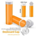 thumbnail image 3 of WiseSorb 12 Packs of 11 Dram Pill Bottles Empty with Caps & Desiccants - Prescription Medicine Container - Great for Herbs, Crafts, Candy and More, 3 of 7