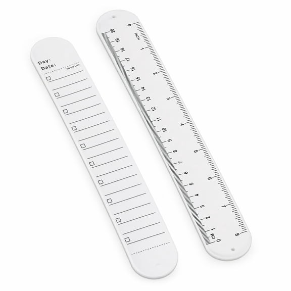 BlinkLLX 2 Pcs White Silicone Erasable Nurse Wrist Notepad Bracelets