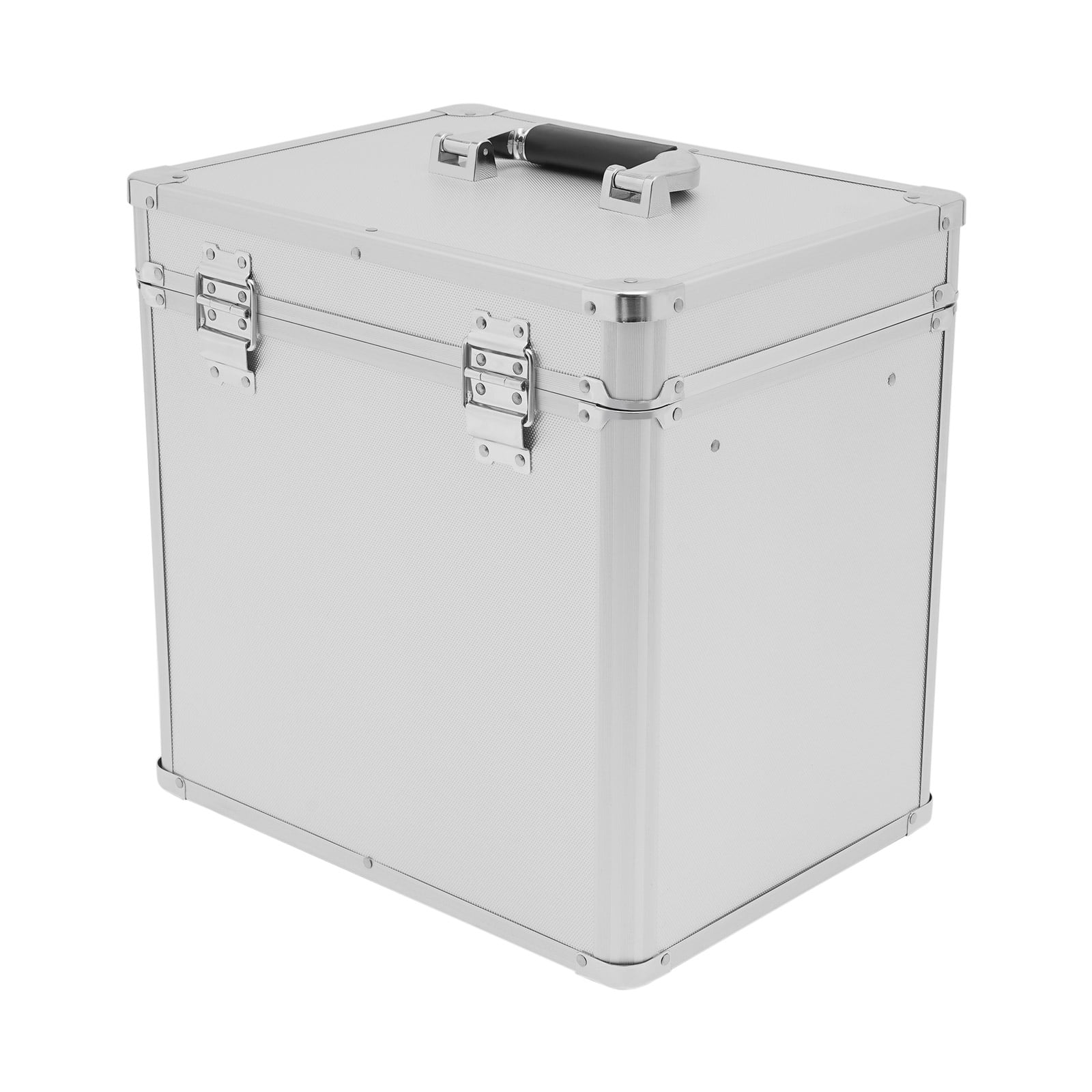 Wildnix Aluminum Alloy File Organizer Box with Dual Combination Lock, Label Holder, and Protective Wrapped Corners for Secure Storage