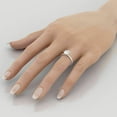 thumbnail image 6 of 1.50 Cts Brilliant Round Moissanite Ring 18K White Gold Plated Wedding Band Dainty Wedding Band Women's Stacking Ring Promise Ring Gift for Her, 6 of 6