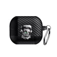 thumbnail image 4 of Case for Samsung Galaxy Buds 3 / Buds 3 Pro Fiber Pattern Cover With Skull Switch and Carabiner, 4 of 6