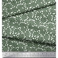 thumbnail image 3 of Soimoi Green Rayon Fabric Leaves Leaves Print Fabric by the Yard 42 Inch Wide, 3 of 3