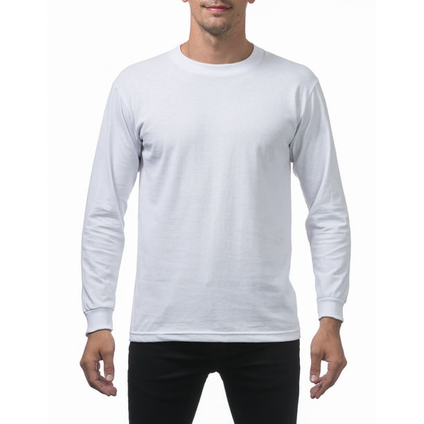 Pro Club - Pro Club Men's Comfort Cotton Long Sleeve T-Shirt - Walmart ...