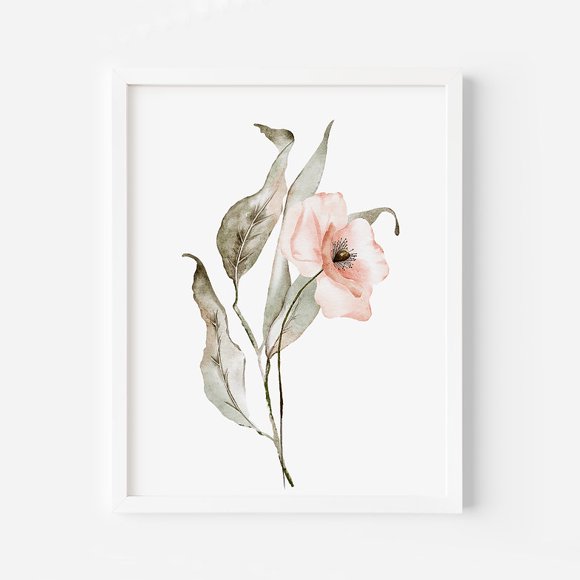 Flower Botanical wall art | Flower Prints | Botanical Prints | Watercolor print | Wall Art | Art Print | Watercolor | Free Shipping