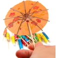 thumbnail image 3 of TILIYHELLO 50 Packs Of Cocktail Umbrellas, Food Decorations, Fruit Sticks, 3 of 5