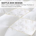 thumbnail image 3 of Goose Down Comforter Set, Extra Fluffy White Duvet Insert, King Size Ultra-Soft Breathable All Season Hotel Luxury Bedding, Down Proof Fabric, Luxuriously Plush, 3 of 8