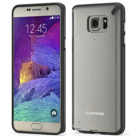 PureGear Slim Shell Case for Samsung Galaxy Note 5, Clear/Black