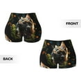 thumbnail image 6 of Yiaed Realistic Style Cute Cat Print Women's Athletic Shorts Running Shorts Sporty Short High Waisted Elastic Workout Shorts for Yoga Gym Running & Sports -XX-Large, 6 of 8