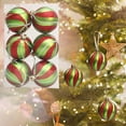 thumbnail image 1 of Adornos Navideños de Plástico Mate Pintado de 6 Cm y 12 Unidades., 1 of 6