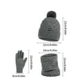 thumbnail image 5 of ZSQDM Knitted Hat Scarf Glove Set for Women Warm Gloves Winter Scarf Winter Set for Cold Weather Gift beanie for Women Fascinators Hats for Women Scarf ,Hat,& Gloves 5 Gallon Water Jug Cap, 5 of 5