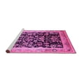 thumbnail image 2 of Ahgly Company Machine Washable Indoor Rectangle Oriental Pink Industrial Area Rugs, 7' x 9', 2 of 4