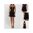 thumbnail image 4 of Yunliwuli Women Bubble Skirt, Low Waist Pleated Solid Summer Mini Skirt Streetwear for Casual Daily, 4 of 10