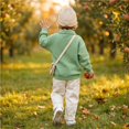 thumbnail image 6 of Grblisyd Boys Waffle Knit Quarter Zip Sweatshirts Long Sleeve Stand Up Collar Pullover Soft Breathable Casual Outfits for Kids, 6 of 6