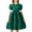 Blackish Green, variant on LWNYDPLSD 4t Princess Dress Long Sleeve Evening Gown Infant Gowns Plus Size White Dress Fairy Dress Thanksgiving Dress Toddler Size 5 Girls Clothes, 4-5 Years