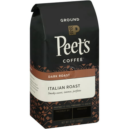 Peet's Coffee® Italian Roast Dark Roast Ground Coffee 12 oz. Stand-Up (Best Italian Coffee Brands)