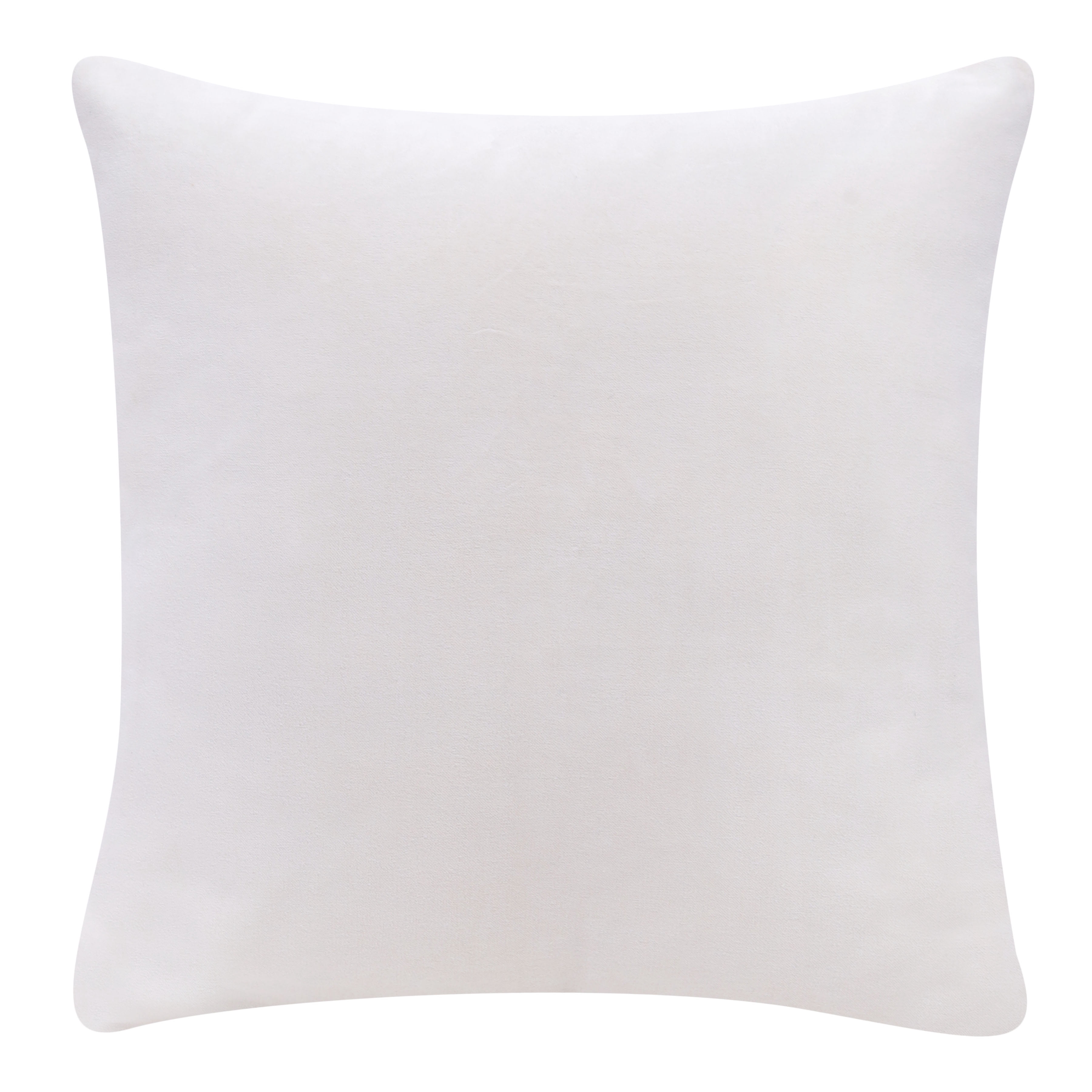 Harlow Hill Stacy Garcia Ivory Solid 20" x 20" Cotton Adult Decorative Feather Filled Pillow