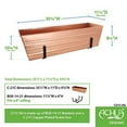 thumbnail image 2 of Achla C21C-K6 2 x 6 Railings Flower Box with Brackets, Copper - Large, 2 of 3