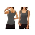 thumbnail image 5 of Anygrew Women Thermal Underwear Shirts With Built In Bra Sleeveless Slim Fit Tops Basic Thermal Tee, 5 of 5