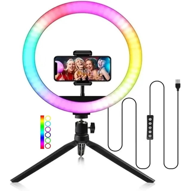 Aro luz LED IDEA NUOVA 26 CM con soporte sujetador