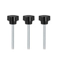 thumbnail image 5 of Uxcell M6 x 70mm Male Thread 30mm Head Star Knobs Zinc Plated Black 3 Pack, 5 of 5