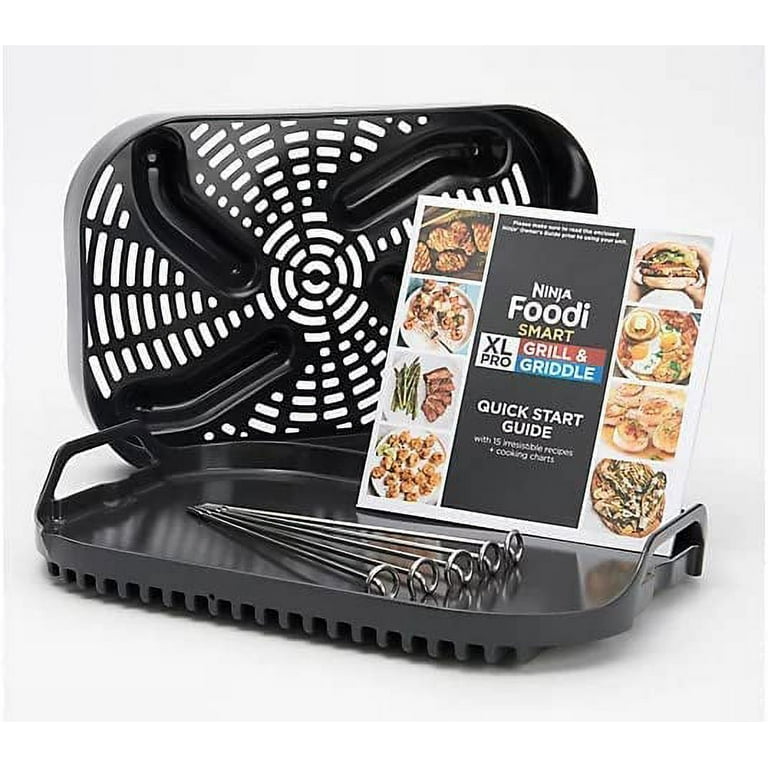 Ninja IG651 Foodi Smart XL Pro 7-in-1 Indoor Grill/Griddle Combo, use  Opened or Closed, with Griddle, Air Fry, Dehydrate & More, Pro Power Grate,  Flat