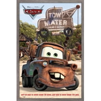 Disney Pixar Cars - Mater Wall Poster, 14.725" x 22.375", Framed