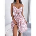 thumbnail image 3 of Women's Skirt Summer Casual Floral Bow Suspender Dress, 3 of 7