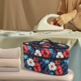 thumbnail image 2 of HELLHERO Flowers Pattern Portable Steam Iron Bag Most Iron for Clothing Ironing Machines Travel Case, Case Only, 2 of 6