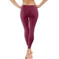 thumbnail image 5 of Workout  Fashion Casual Solid Color Ribbed Seamless Workout High Waist Athletic Pants Soft Comfy Elastic Compression Yoga Leggings, 5 of 5