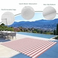 thumbnail image 6 of Outdoor Rug 3x5 ft Red Vintage Striped Waterproof Outdoor Patio Rug Mat Non Slip Outside Area Rugs Carpet for RV,Camping,Porch,Deck,Pool,Balconybackyard,Abstract Modern Geometric Art, 6 of 9