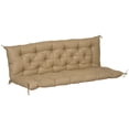 thumbnail image 4 of Outsunny 3 Seater Outdoor Bench Swing Chair Replacement Cushions, Khaki, 4 of 11