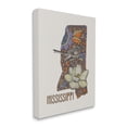 thumbnail image 3 of Stupell Industries Detailed Mississippi Bird & Flower Pattern Design Graphic Art Gallery Wrapped Canvas Print Wall Art, Design by Valentina Harper, 3 of 7