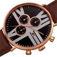 thumbnail image 6 of Men's Swiss Quartz Multifunction Leather Rose-Tone Strap Watch, 6 of 8