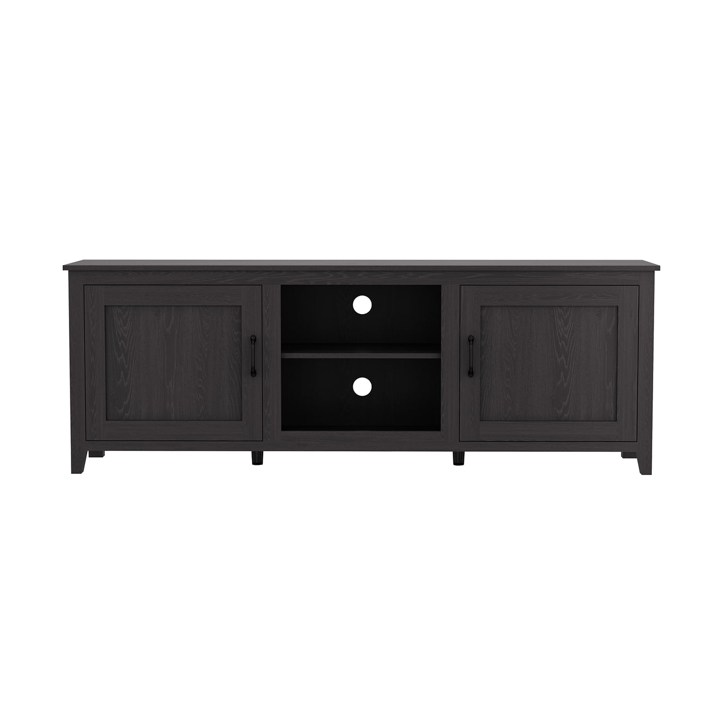 Kadyn TV Stand, Particle Board TV Stand Console with Doors, Modern TV Cabinet for TVs Up to 60" Television Cabinet, Black