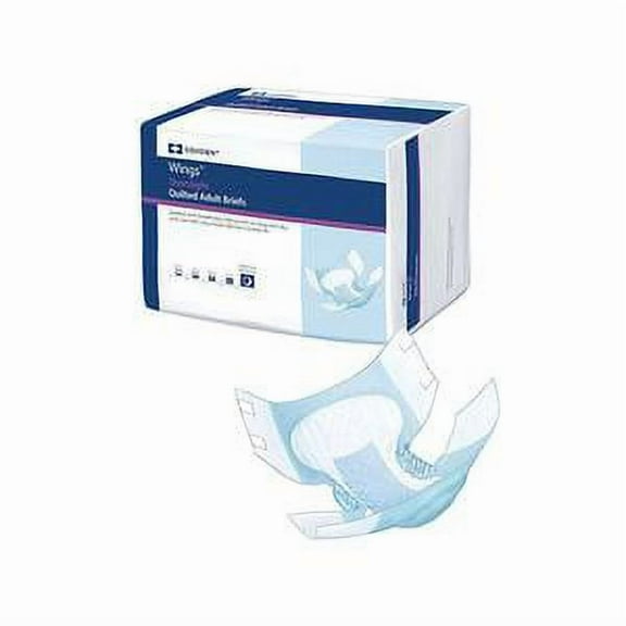 Wings Adult Quilted Briefs Large, 45'' - 58'', Bag of 18, 8 Pack