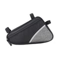 thumbnail image 2 of Bolsa para cuadro de bicicleta, bolsa impermeable para bicicleta, triangular, conecta el tubo del cuadro. Gris, 2 of 9