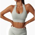 thumbnail image 5 of Sexy Halter Yoga Bra gimnasio entrenamiento Push Up correr deportes ropa interior reunión deportes chaleco parte de atrás bonita Fitness Top, 5 of 5