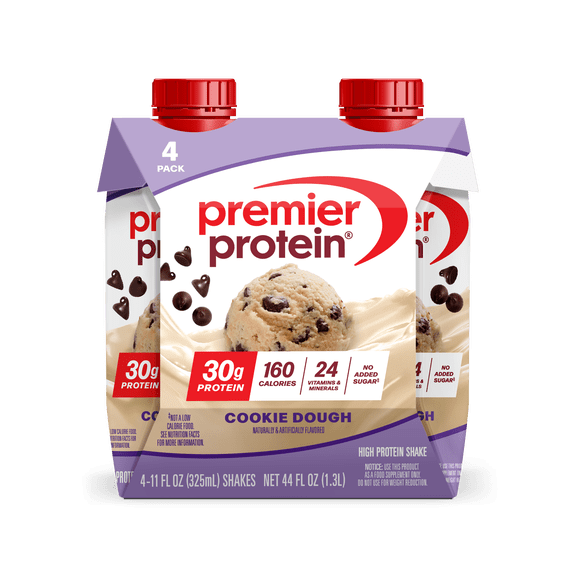 Premier Protein Shake, Cookie Dough, 30g Protein, 11 fl oz, 4 Ct