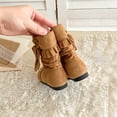 thumbnail image 5 of Toddler Girls Boots Mid Calf Slouch Fringe Tassel Casual Winter Shoes for Little Kids, 5 of 8