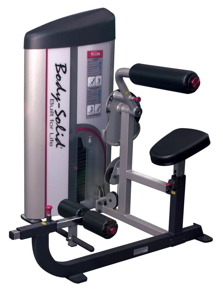 Ab Crunch And Back Machine With 235 Lbs Weight Stack Walmart Com