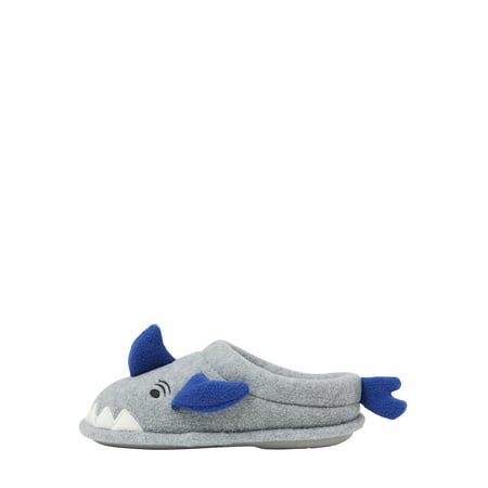 Dearfoams Kid's Peyton Animal Slip On Clog Slippers - Light Heather Grey Size 13-1