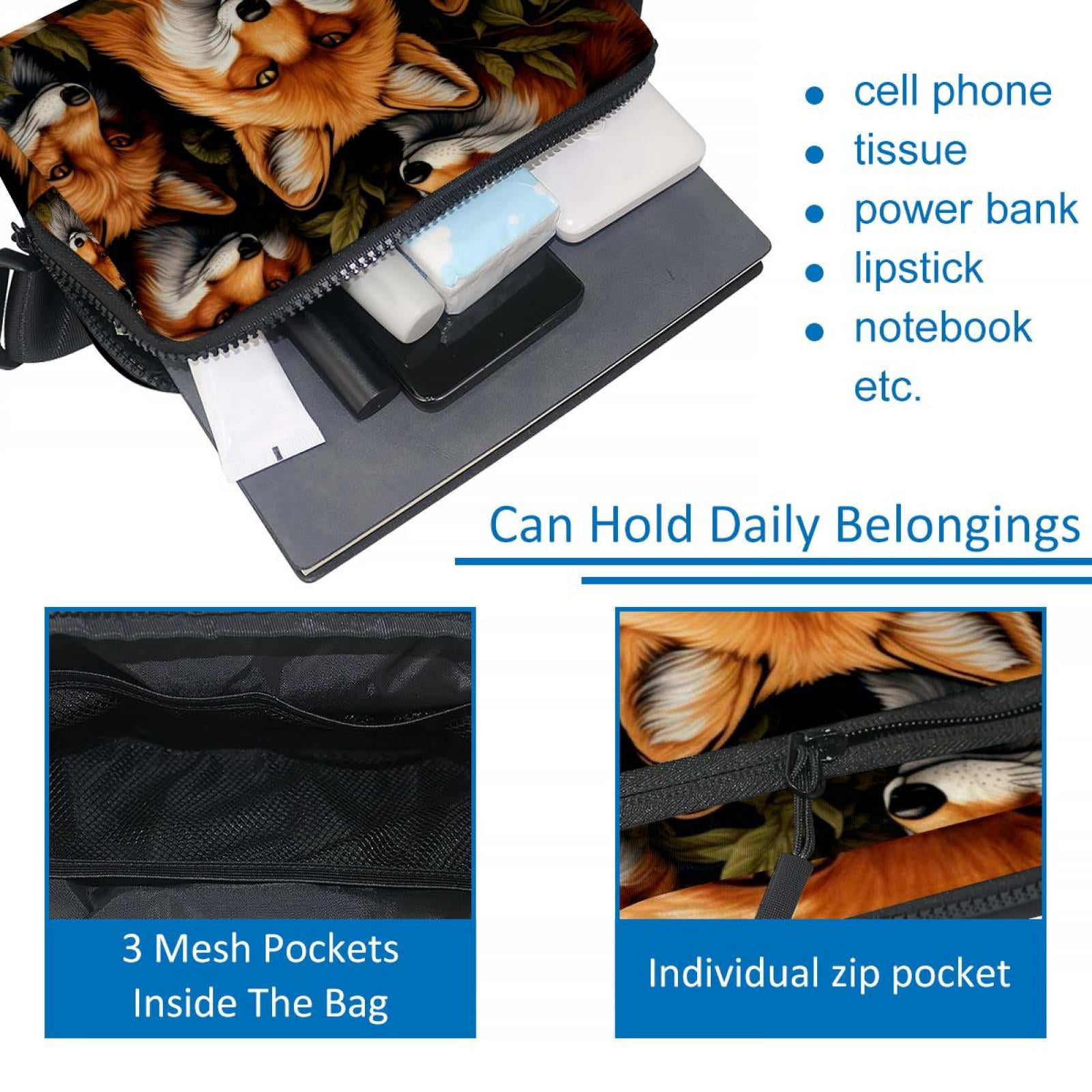 Fox Running Belt Fanny Packs Waist Packs with Extension Strap Unisex Lightweight Adjustable