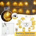 thumbnail image 2 of 5.41 Foot Star Moon Fairy Lights Ramadan Decoration tLED Ramadan Decorative Light, 2 of 4
