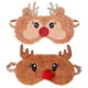thumbnail image 1 of 2 unidades de antifaz de peluche con forma de ciervo, elástico para dormir, ideal para viajes y para dormir en casa., 1 of 8