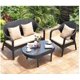thumbnail image 1 of Outdoor sofa woven rattan table and chair combination rattan sofa My Lux Decor Round, 1 of 13